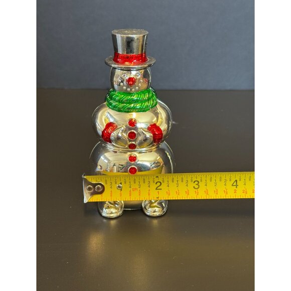 International Silver Co Holiday Cheer Red & Green Snowmen Salt & Pepper Shakers - Picture 11 of 12